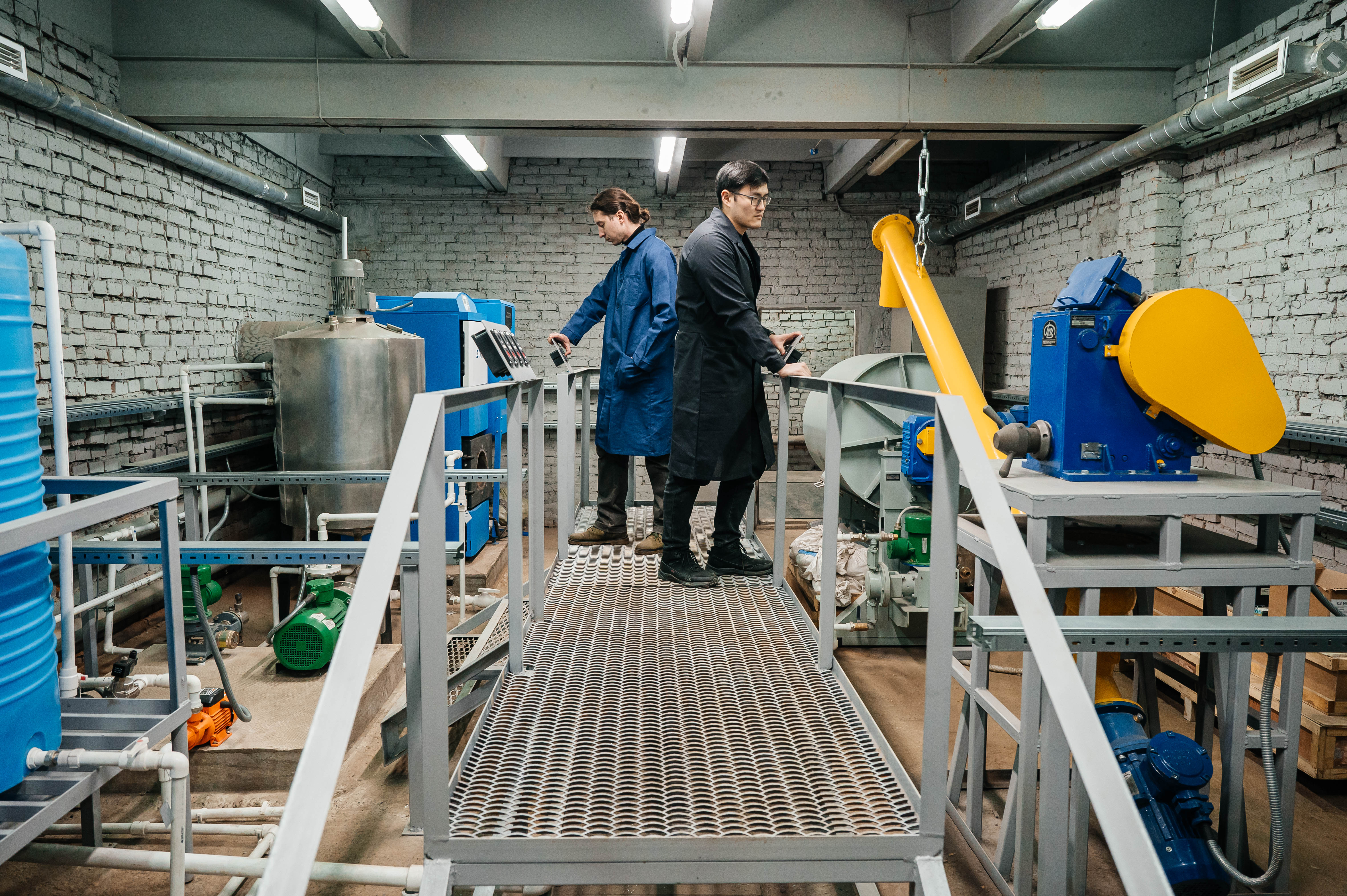 Полупромышленная установка для производства композиционных топлив